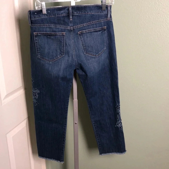 LOFT Embroidered Crop Jeans - Picture 4 of 9